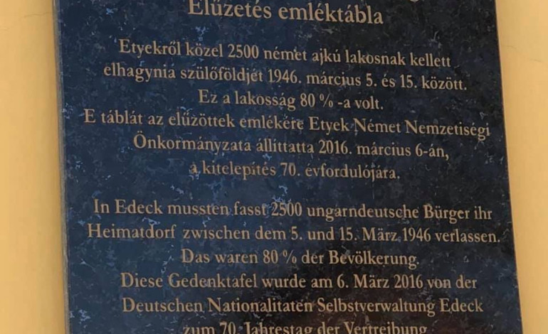 Wir gedenken der ungarländischen Schwaben