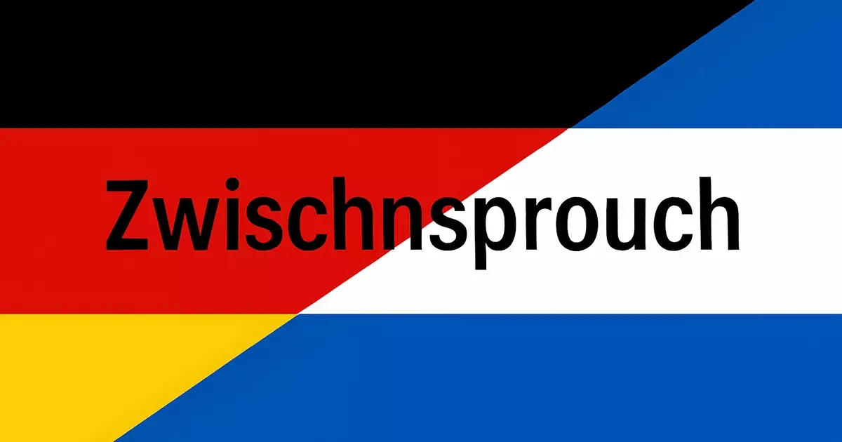 Die Zwischnsprouch